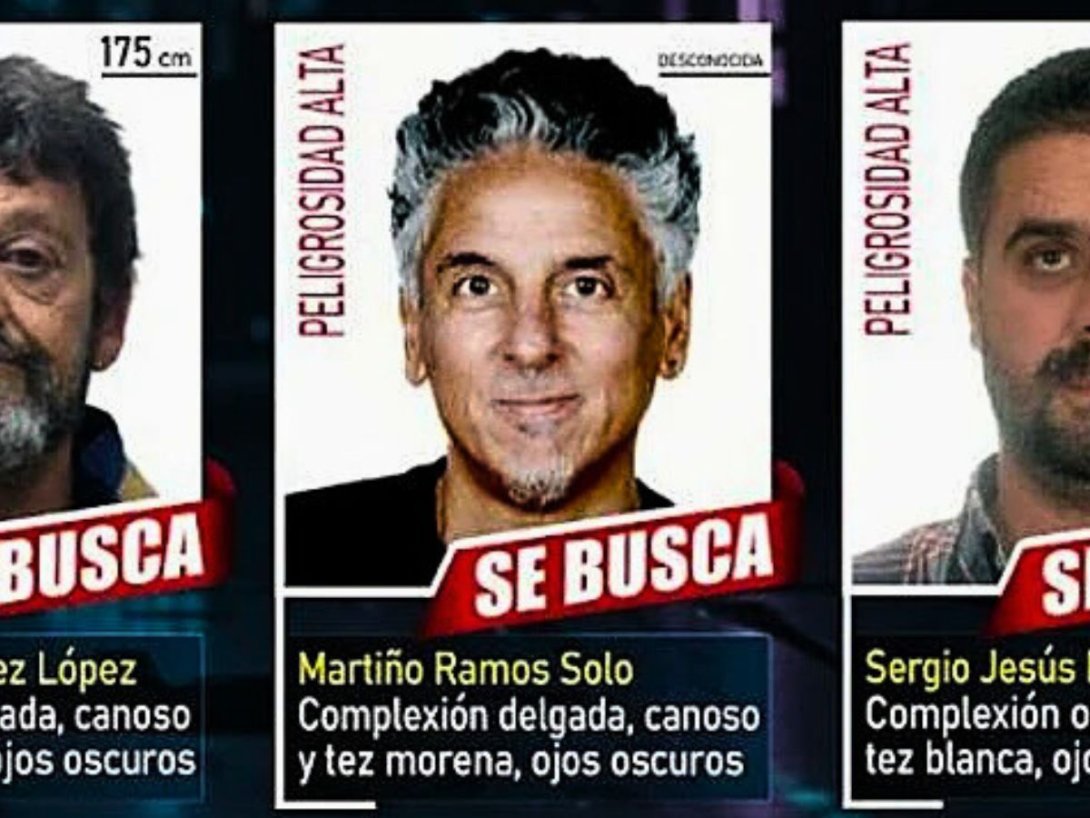 Martiño Ramos Soto en el boletín de los diez fugitivos más buscados por la Policía Nacional española (noviembre, 2025).