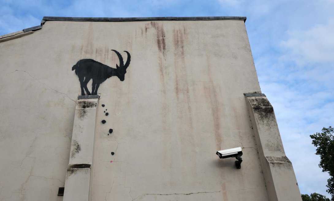 Obra stencil de Banksy.