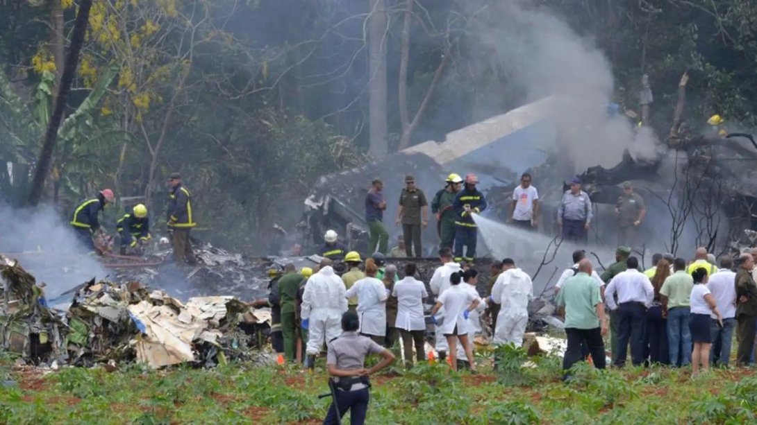 Accidente de avión en La Habana, en 2018.
