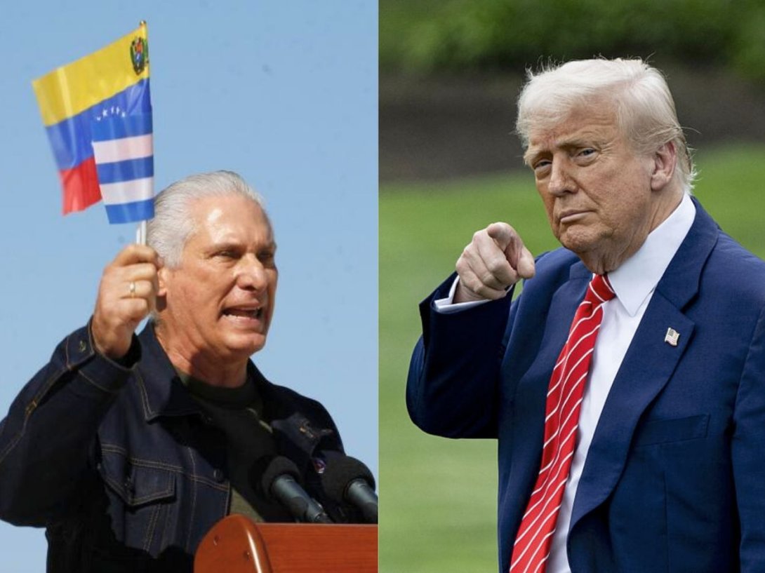 Miguel Díaz-Canel y Donald Trump.