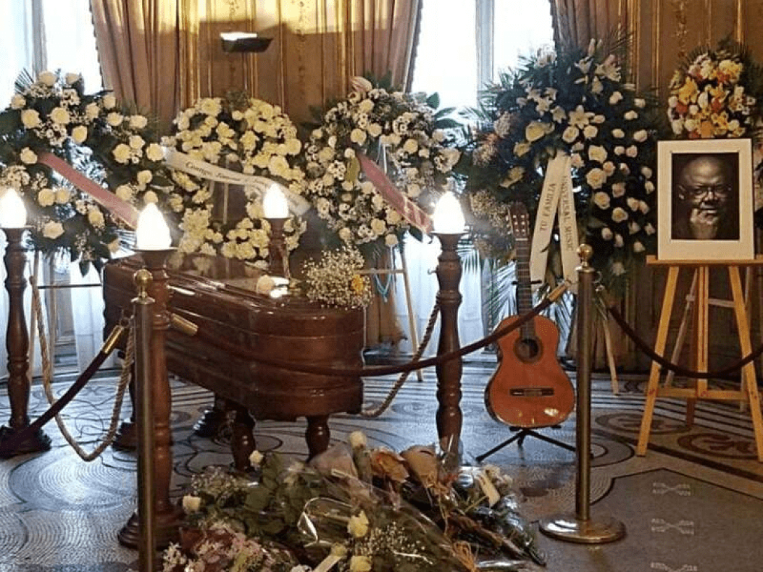 Capilla ardiente en Madrid en homenaje a Pablo Milanés.