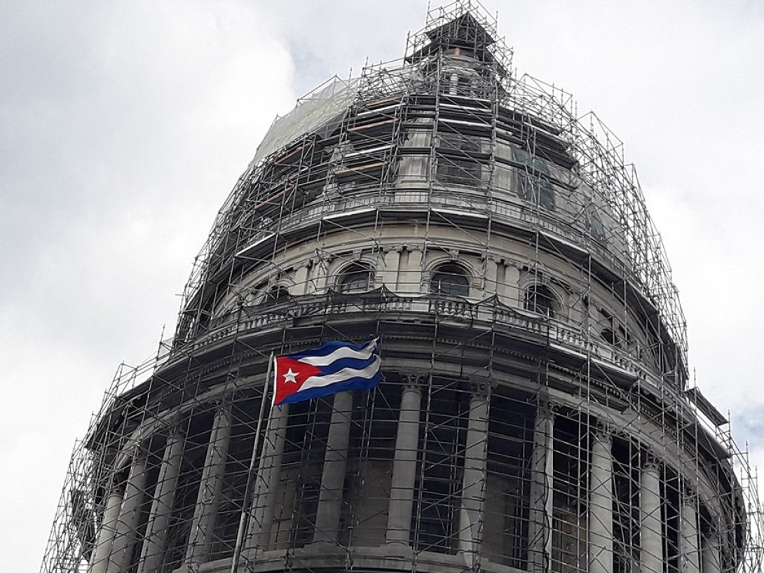 Capitolio de La Habana en restauración. Foto: Francis Sánchez