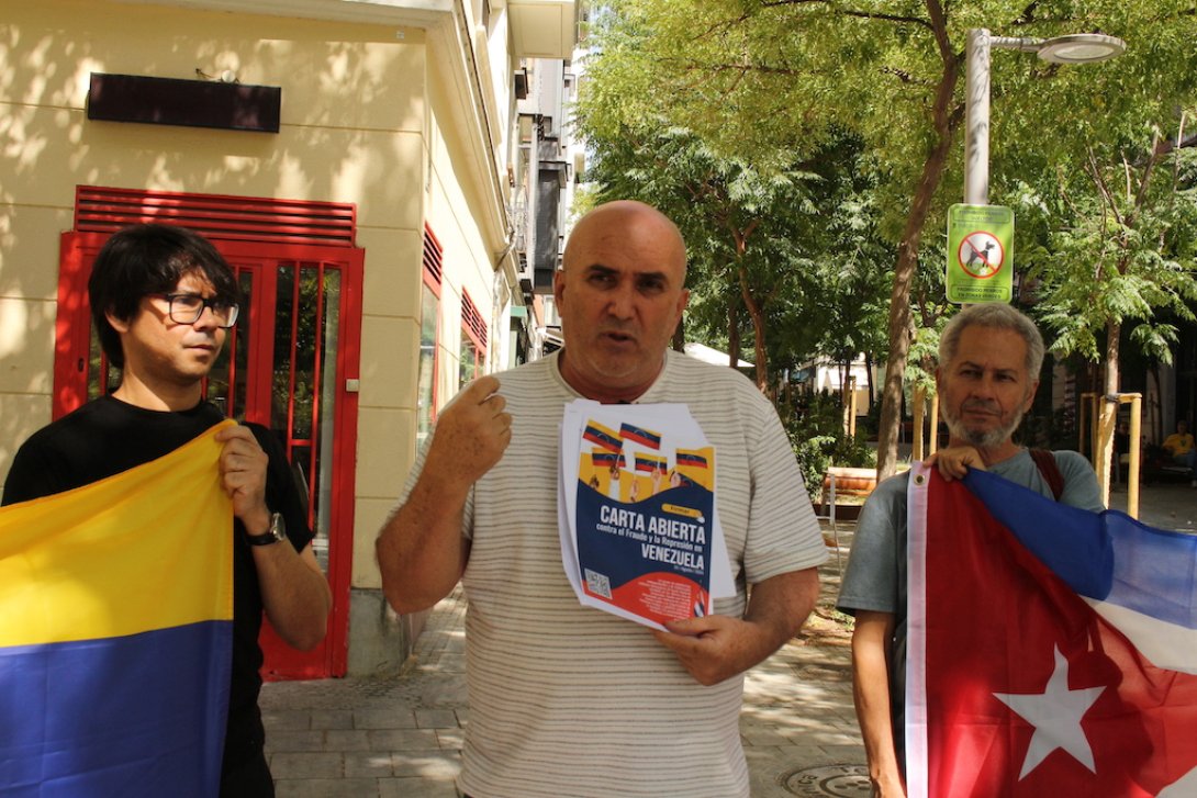 De izquierda a derecha: Yunior García, Francis Sánchez y Rafael Vilches.