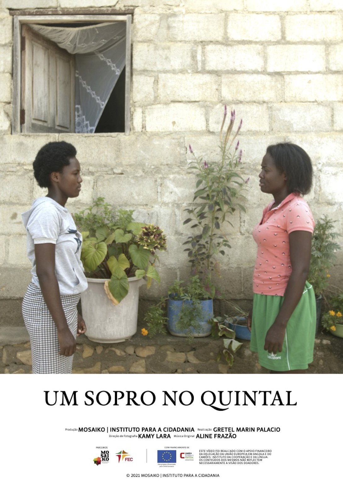 Cartel de "Um sopro no quintal".