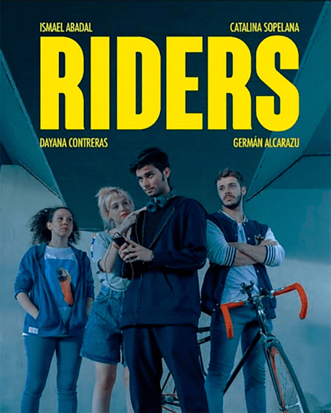 Cartel de la serie de televisión “Riders”.
