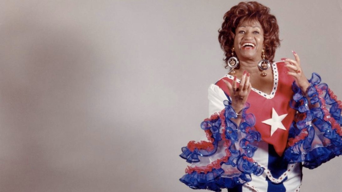La cantante cubana Celia Cruz.