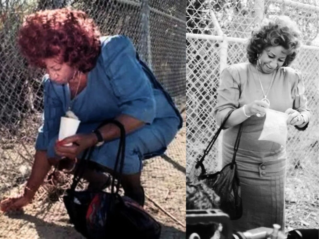 Celia Cruz en la Base Naval de Guantánamo (1990).