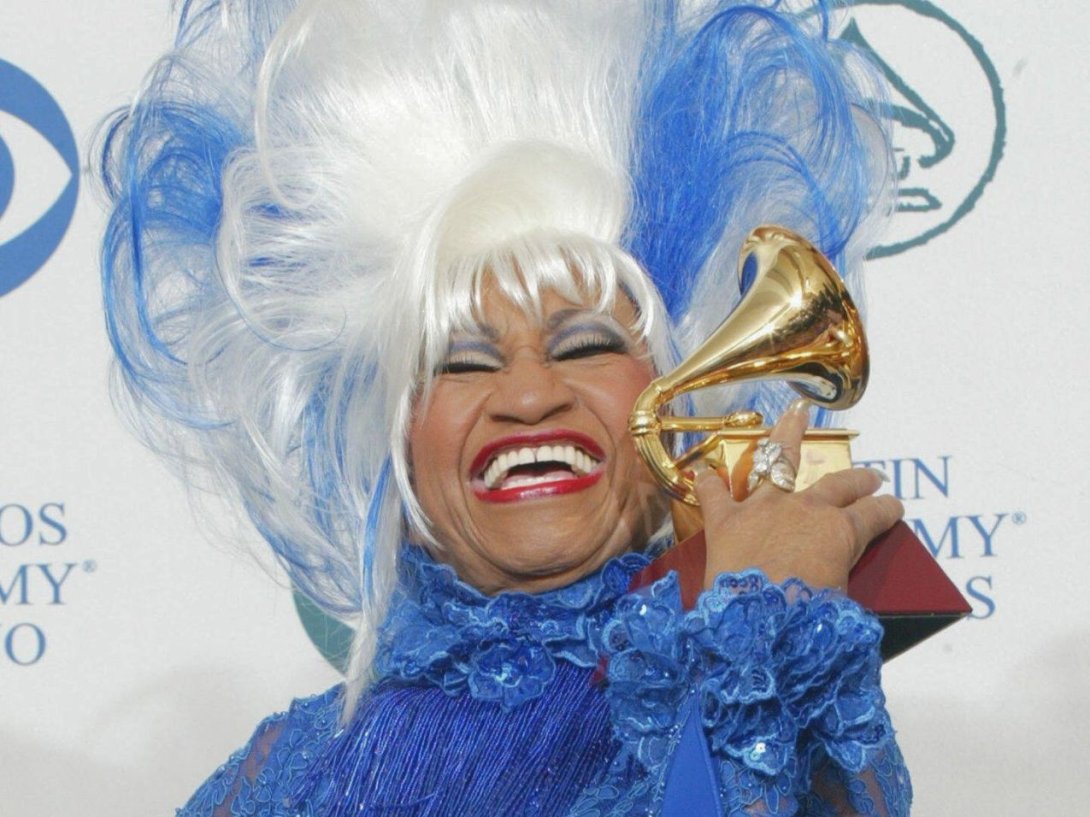 Celia Cruz. foto de Frederick Brown.