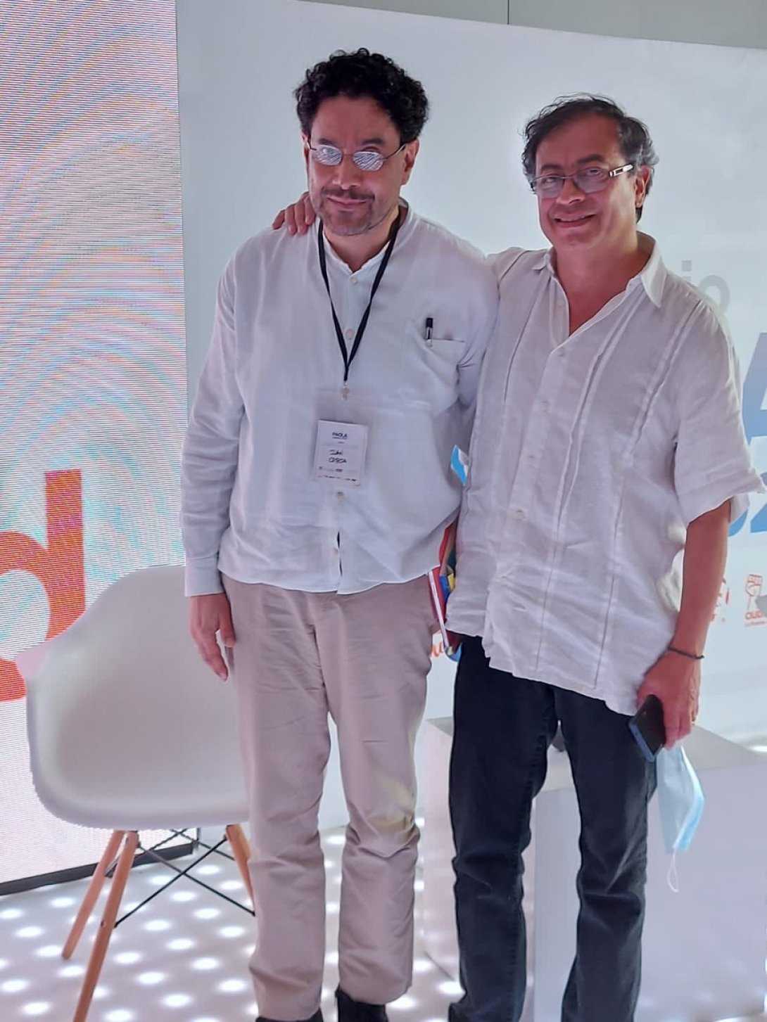 Iván Cepeda Castro y Gustavo Petro.