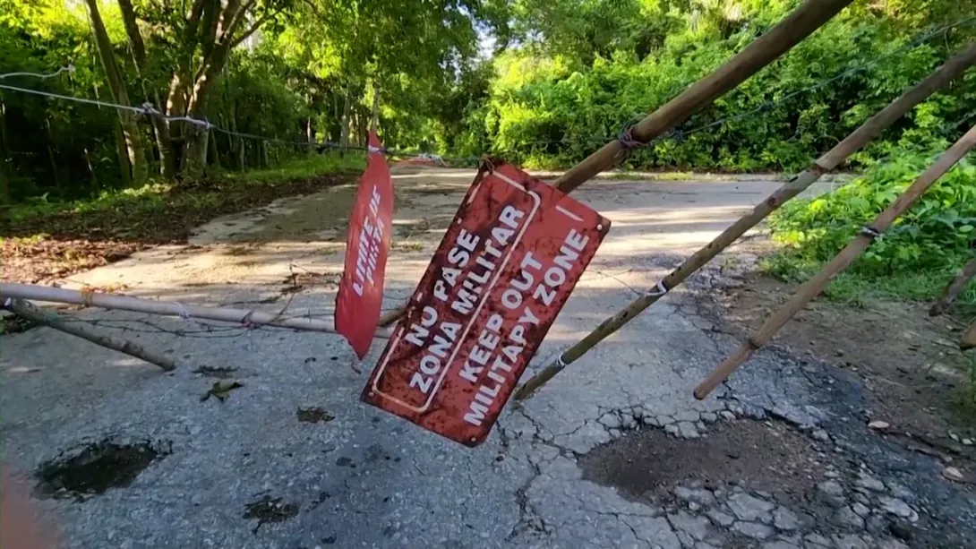 Entrada base militar ubicada en Bejucal.