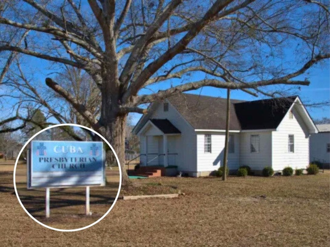 Iglesia Presbiteriana de Cuba, en el condado de Early, Georgia, Estados Unidos. 