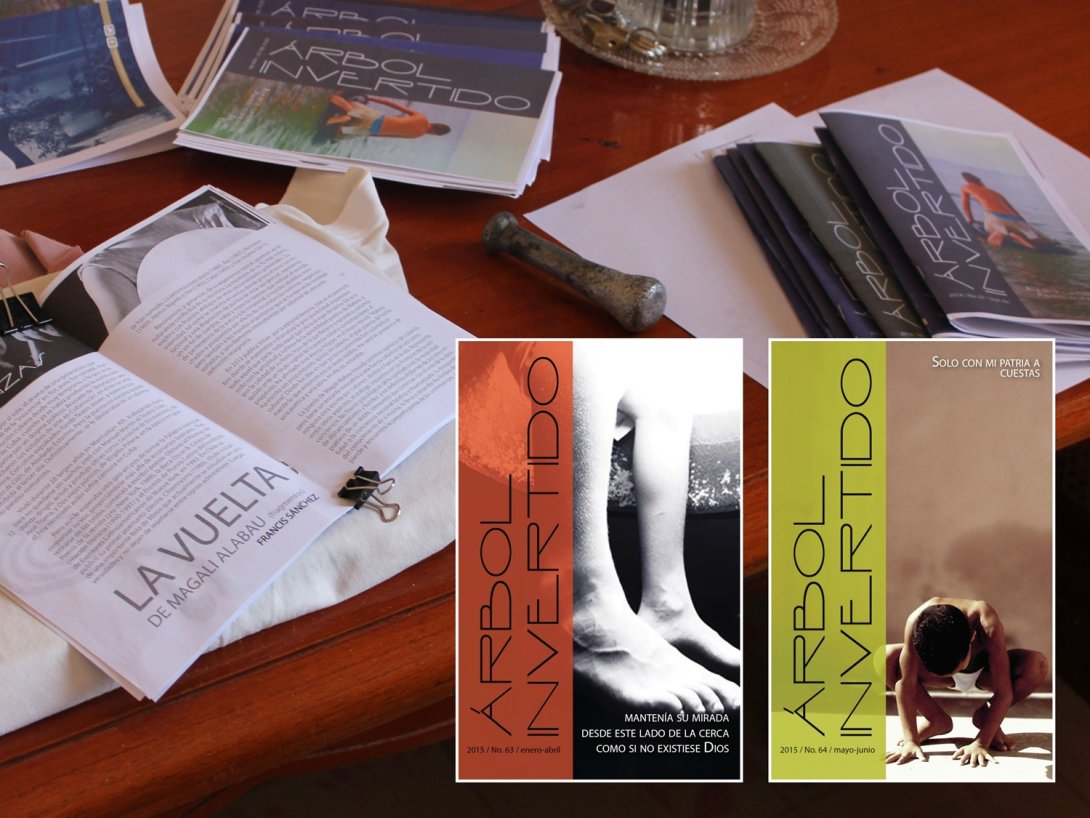 Revistas Árbol Invertido impresas. Imprimiendo. 2025, Ciego de Ávila, Cuba.