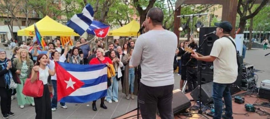 Concierto de Buena Fe durante su gira por España.
