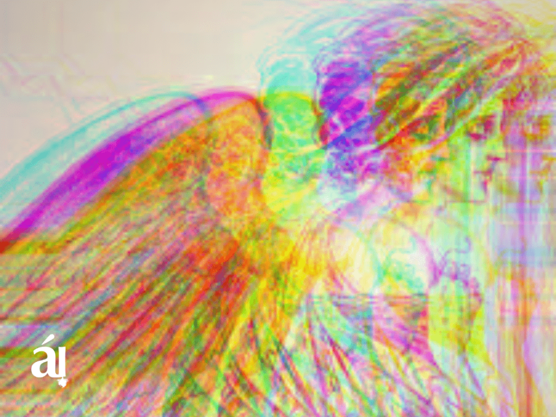 Dibujo de un ángel.