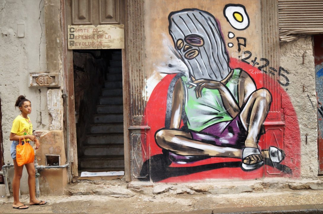Grafiti de Fabián López en La Habana
