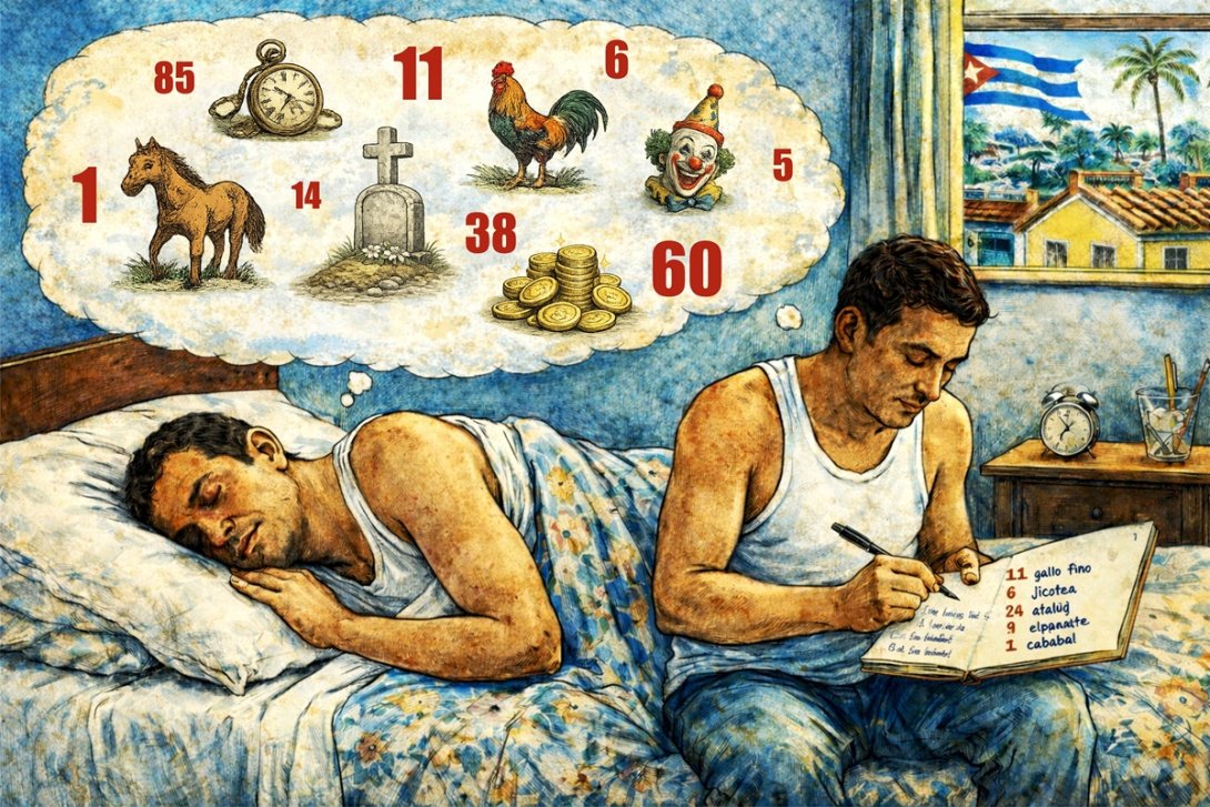 Cubano convierte los símbolos de sus sueños en números de la charada para jugar a la bolita