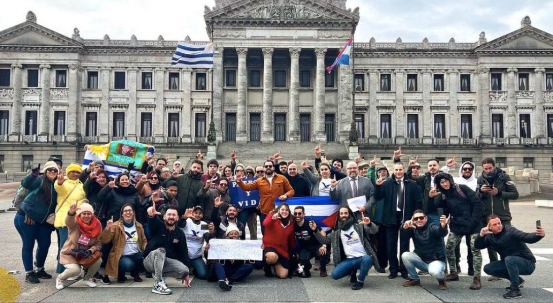 Migrantes cubanos en Uruguay.