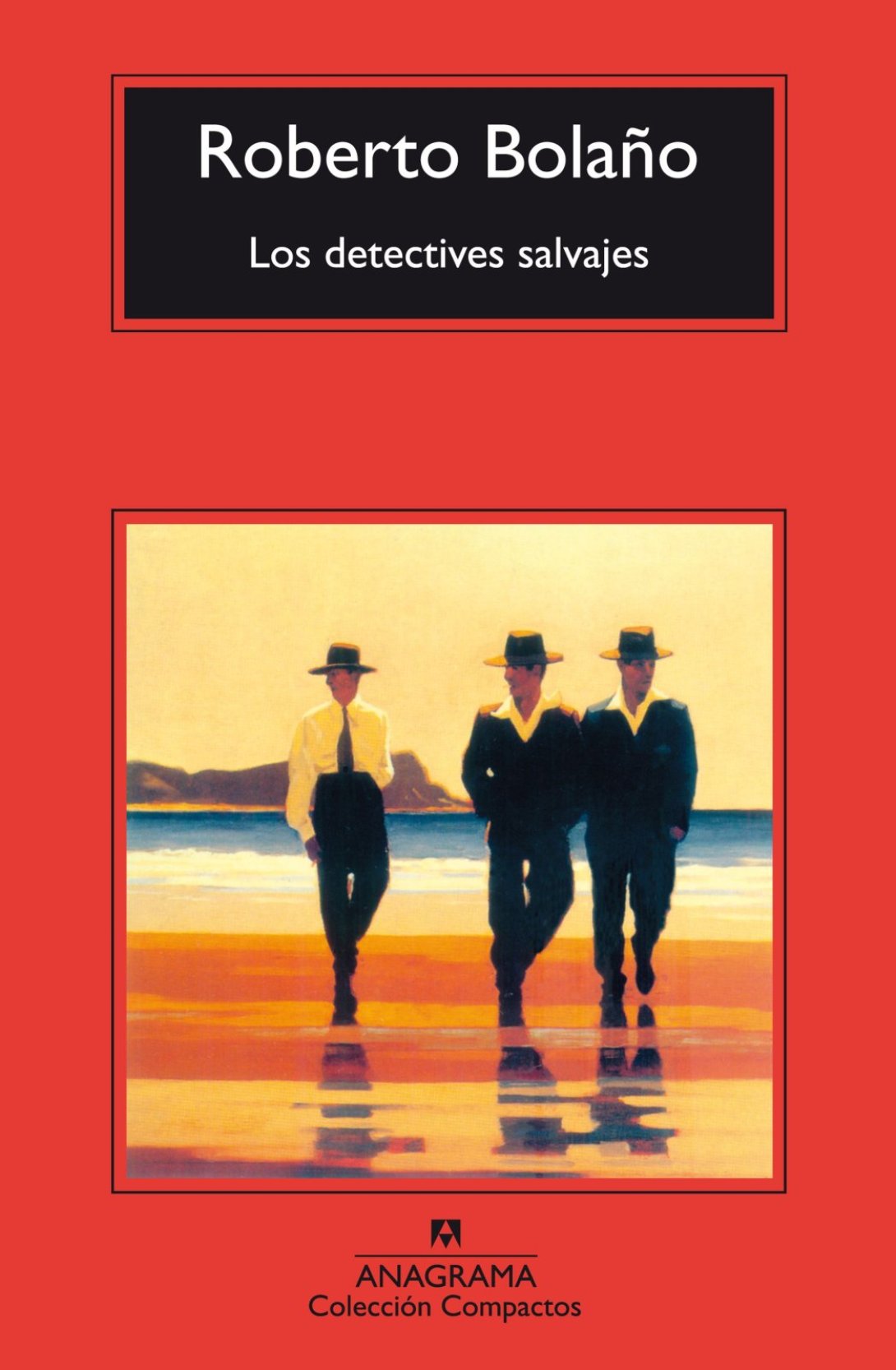 Cubierta de la novela "Los detectives salvajes" (1998) de Roberto Bolaño.