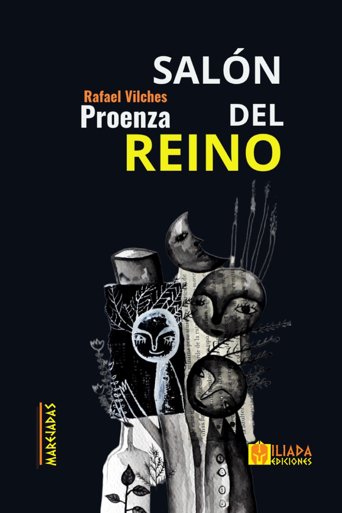 Cubierta del poemario "Salón del Reino" (Iliada Ediciones, 2026) de Rafael Vilches Proenza.