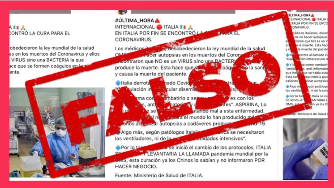 Una de las cadenas que contiene el bulo sobre la "cura del coronavirus".