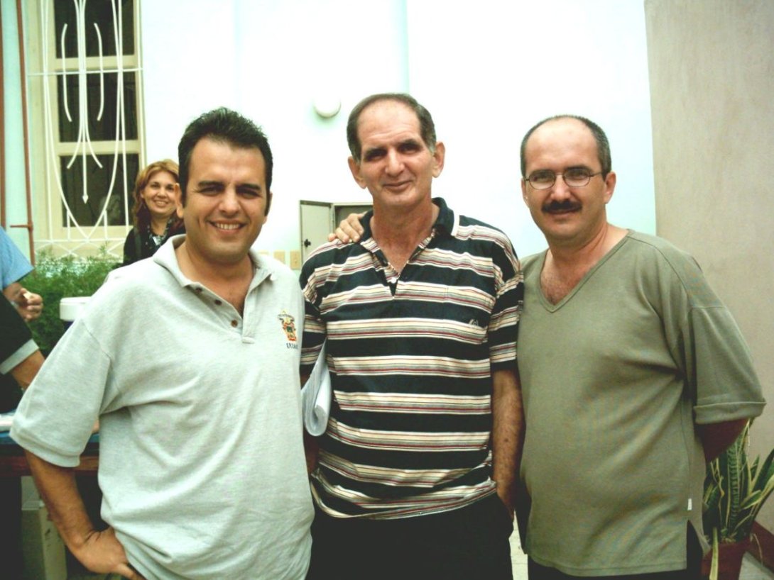Escritores Jesús David Curbelo, Félix Sánchez y Francis Sánchez