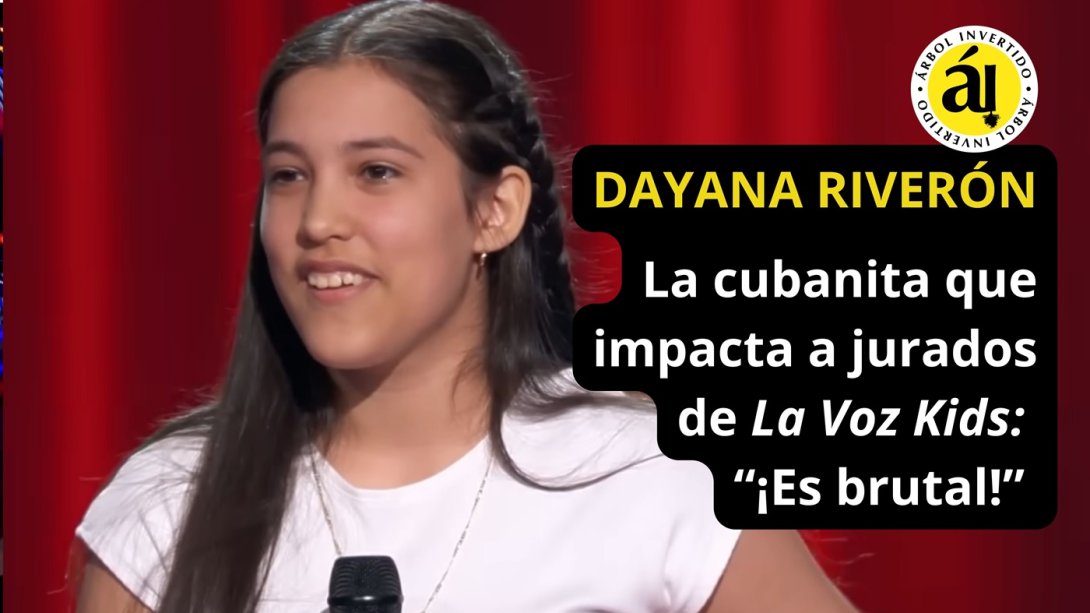 Dayana Riverón, cantante cubana en La voz kids