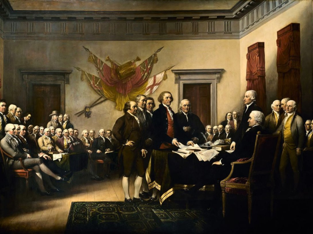 "Declaración de la Independencia", John Trumbull (1819).