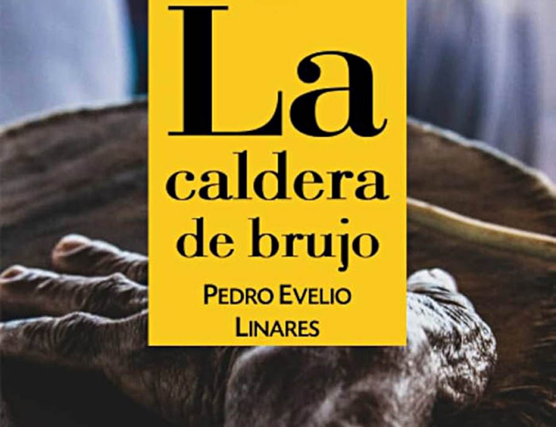 Detalle de la cubierta de "La caldera del brujo", de Pedro Evelio Linares.