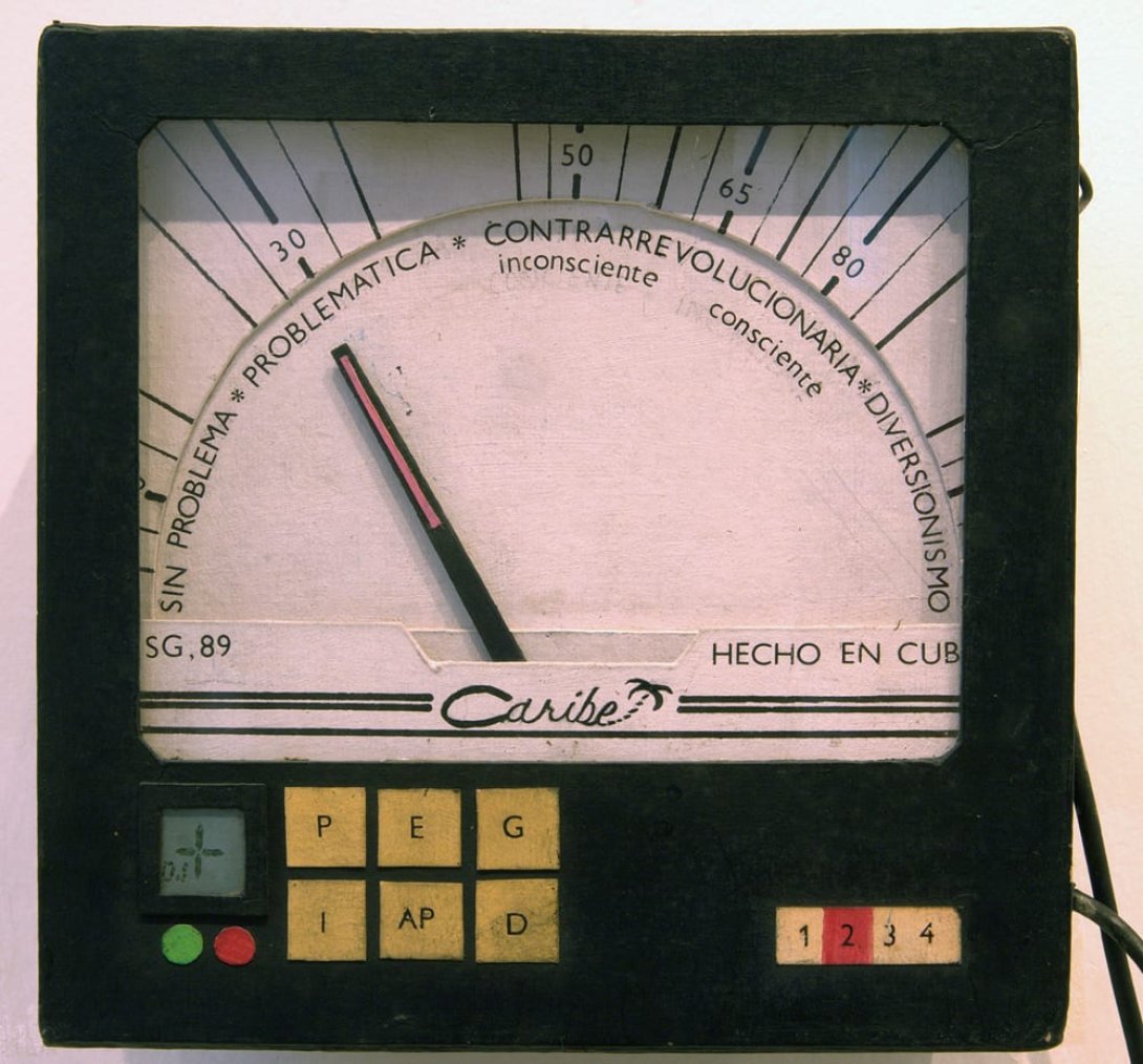 "Detector de ideologías" (1989), de Lázaro Saavedra.