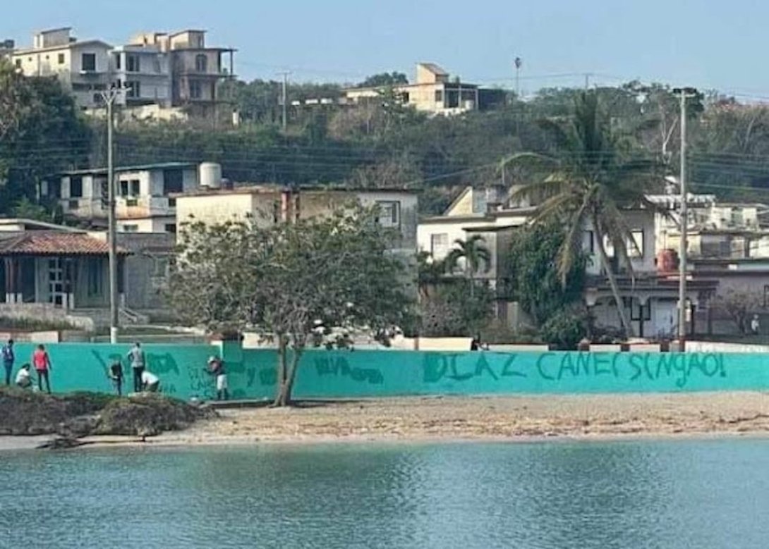 Pintada en la Playa del Tenis.