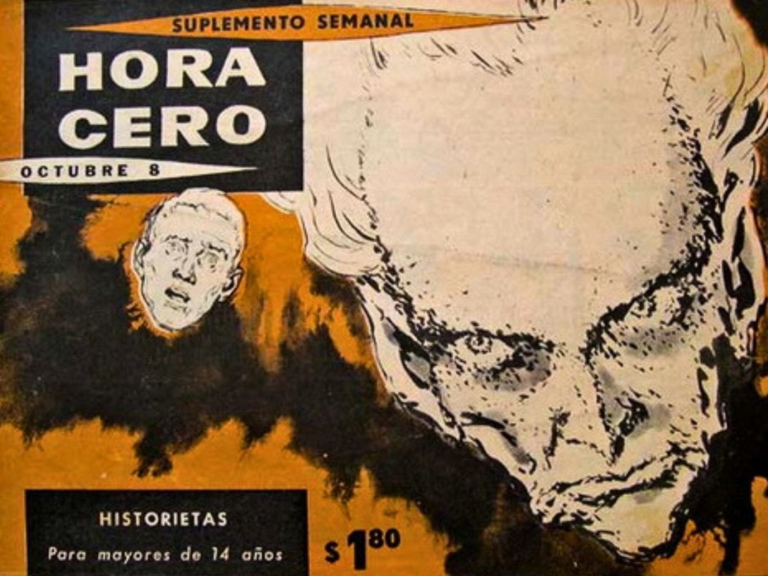 Cubierta de la publicación original de la historieta argentina "El Eternauta" escrito por H. G. Oesterheld y dibujado por Francisco Solano López (1957) para el suplemento semanal "Hora Cero".