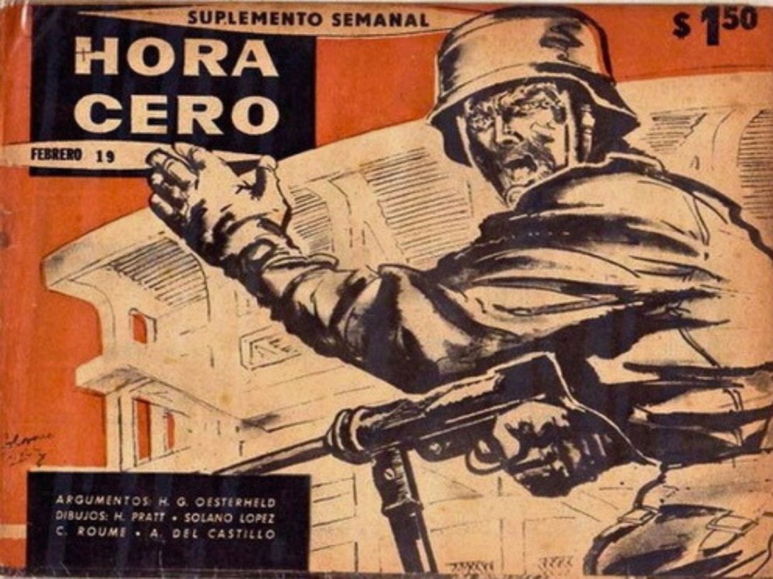 Cubierta de la publicación original de la historieta argentina "El Eternauta" escrito por H. G. Oesterheld y dibujado por Francisco Solano López (1957) para el suplemento semanal "Hora Cero".