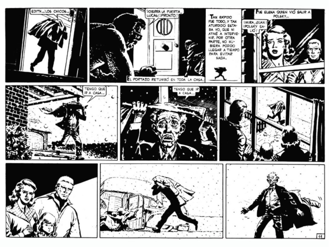 Página de la historieta argentina "El Eternauta".