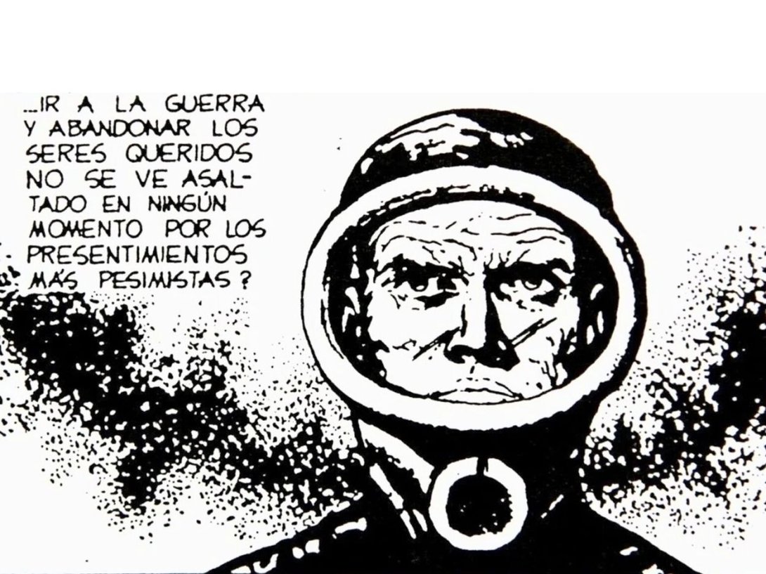 Viñeta de la historieta argentina "El Eternauta".