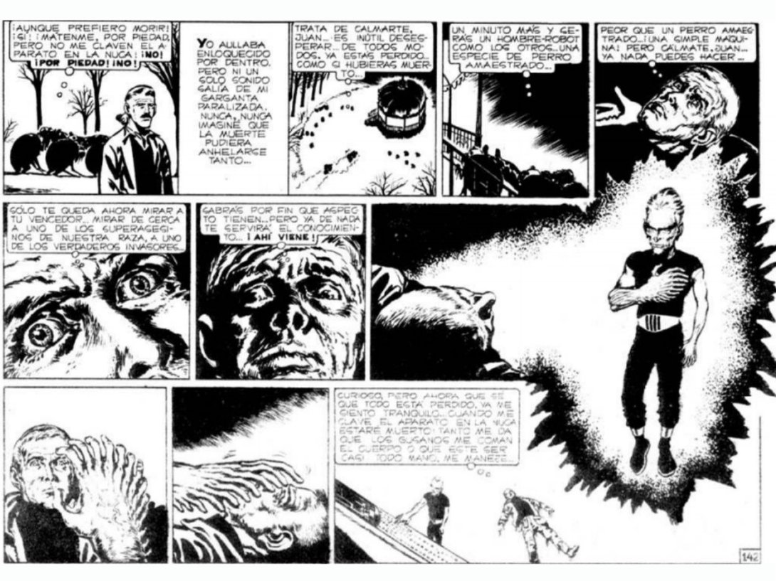 Página de la historieta argentina "El Eternauta".