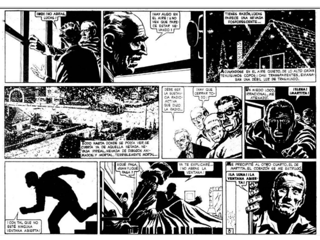 Página de la historieta argentina "El Eternauta".