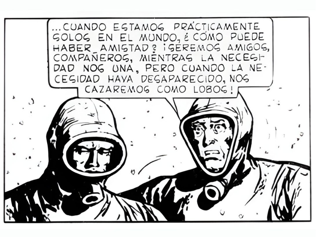 Viñeta de la historieta argentina "El Eternauta".