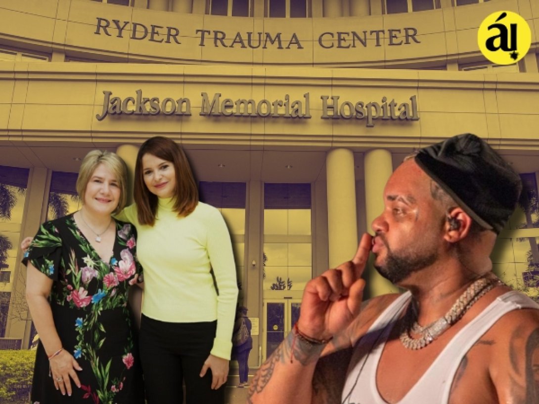 Lis Cuesta, Ana Hurtado y El Taiger, cantante cubano.