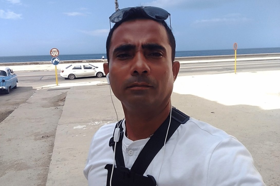El periodista independiente cubano Enrique Díaz Rodríguez.