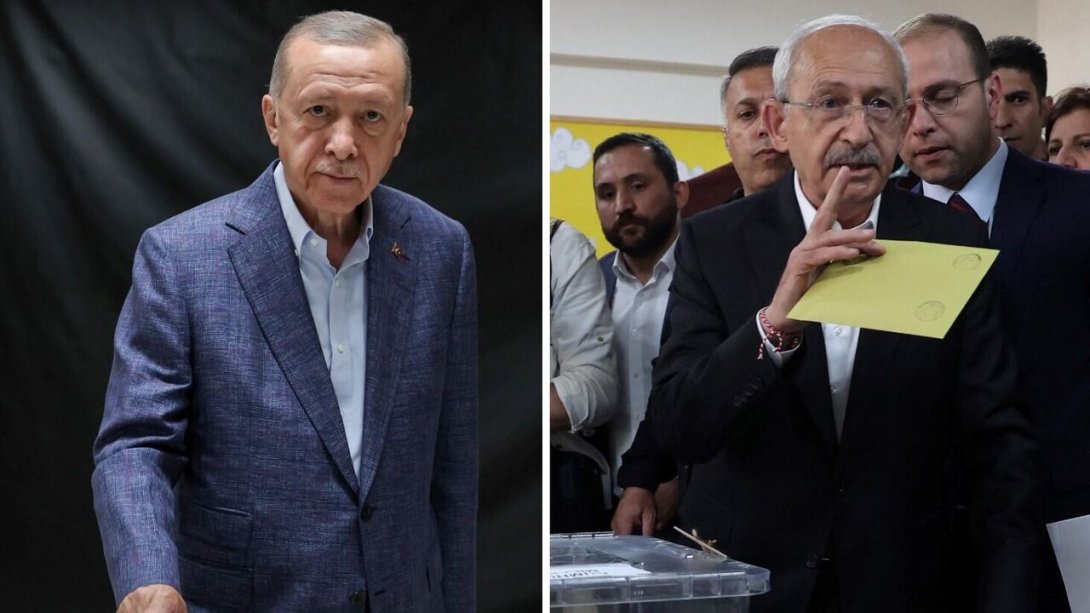 Erdogan y Kilicdaroglu votando en las elecciones de mayo de 2023.