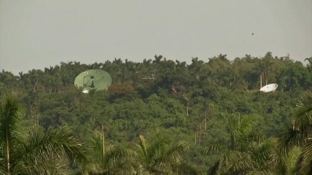 Antenas de la base militar ubicada en Bejucal.