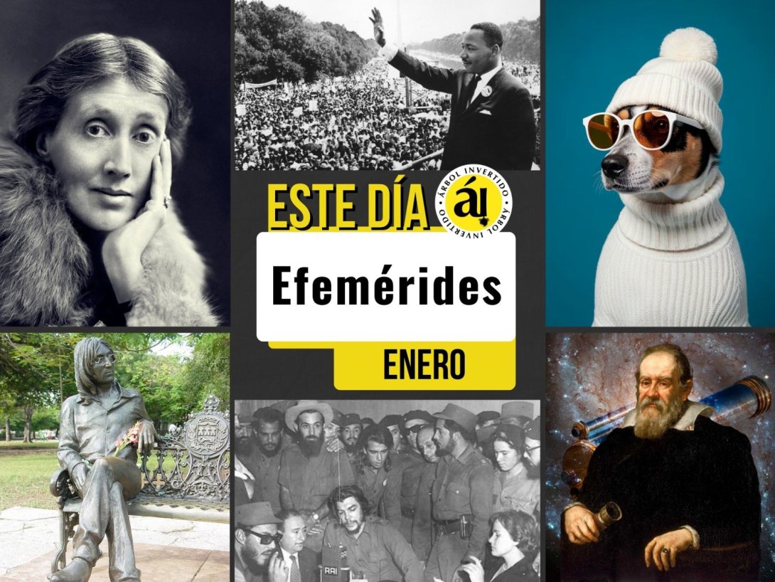 Portada. Efemérides "Este día" del mes de enero