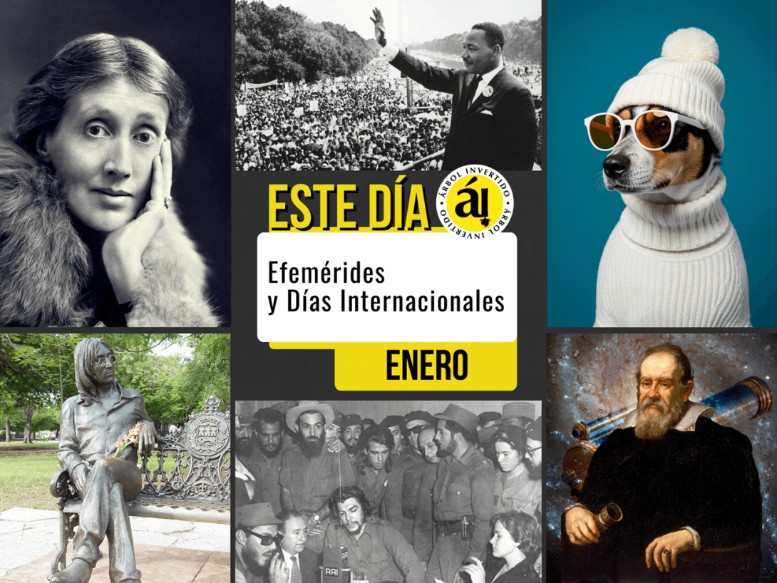 Portada. Efemérides "Este día" del mes de enero