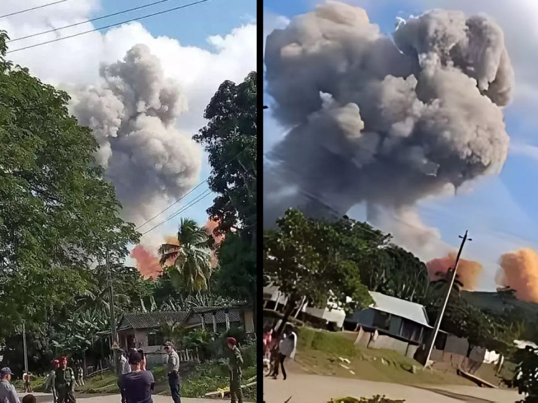 Explosiones en un almacén militar de la Región Militar de Holguín.