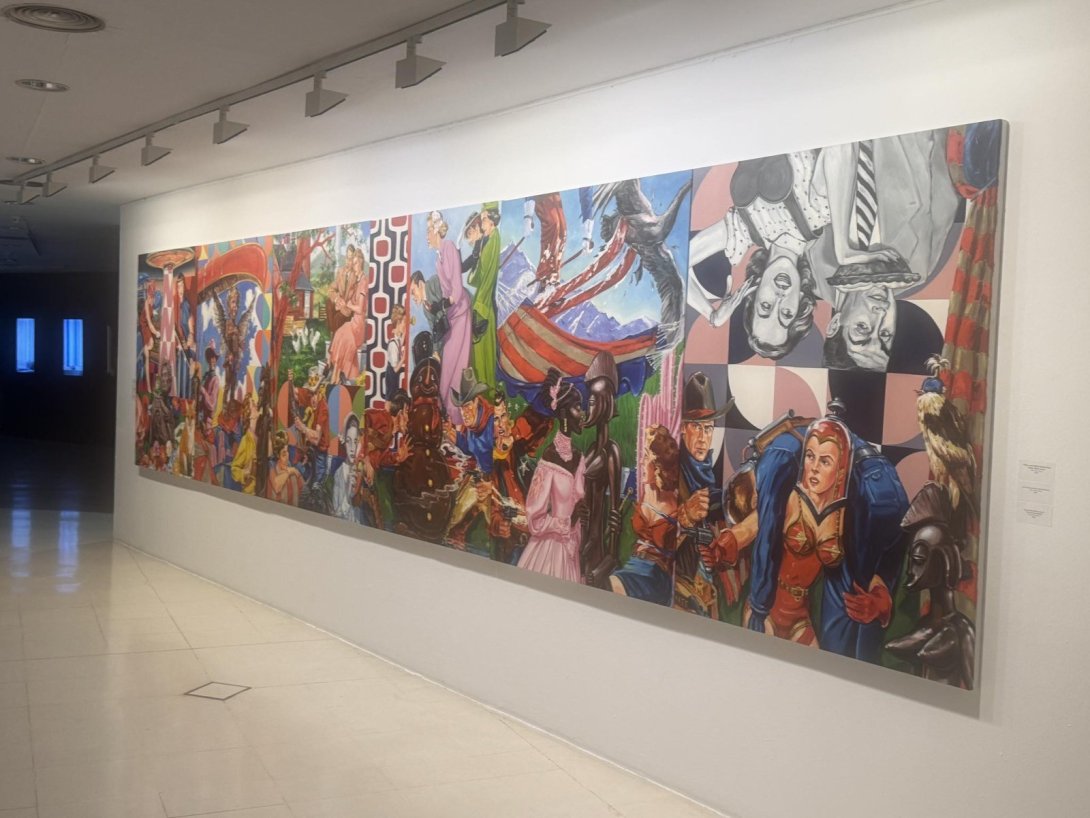 Segmento de la exposición "Waking up from the American Dream" (2026) de Ciro Quintana.