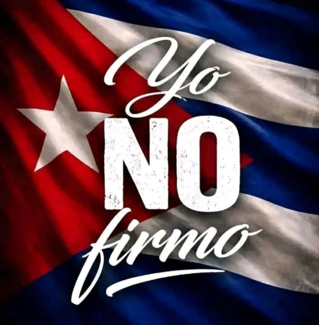 Publicación en redes sociales contra la campaña "Mi firma por la patria" del régimen cubano (abril de 2026).