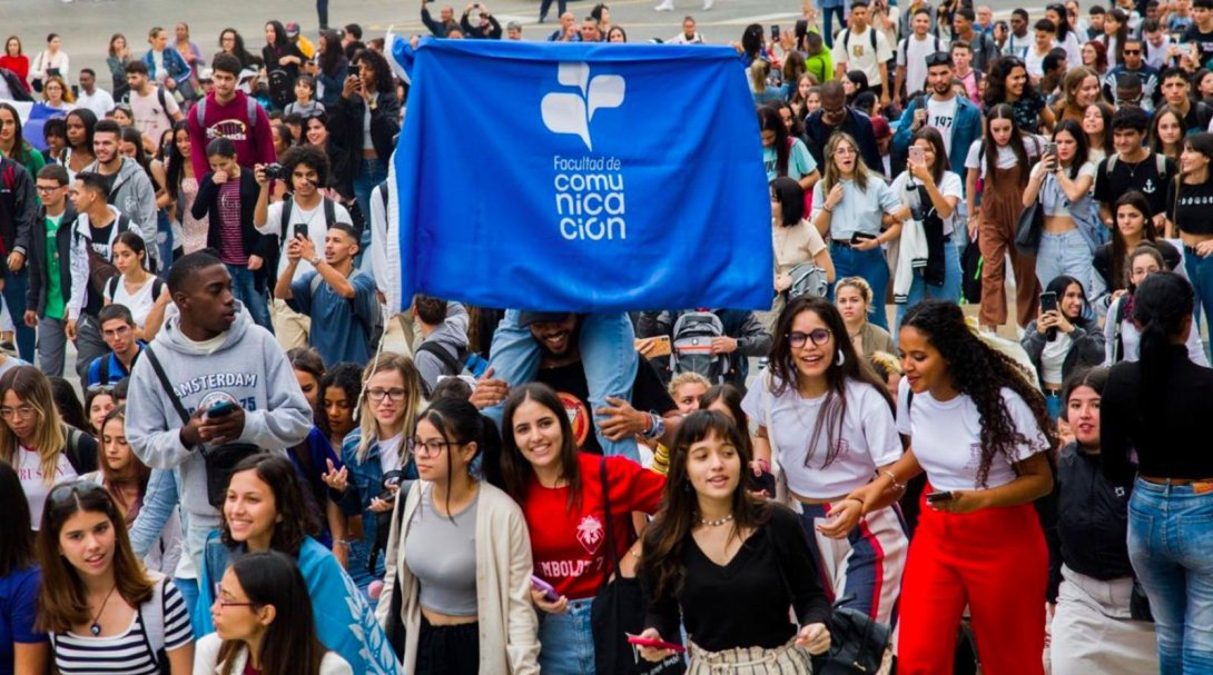 Estudiantes de la Facultad de Periodismo.