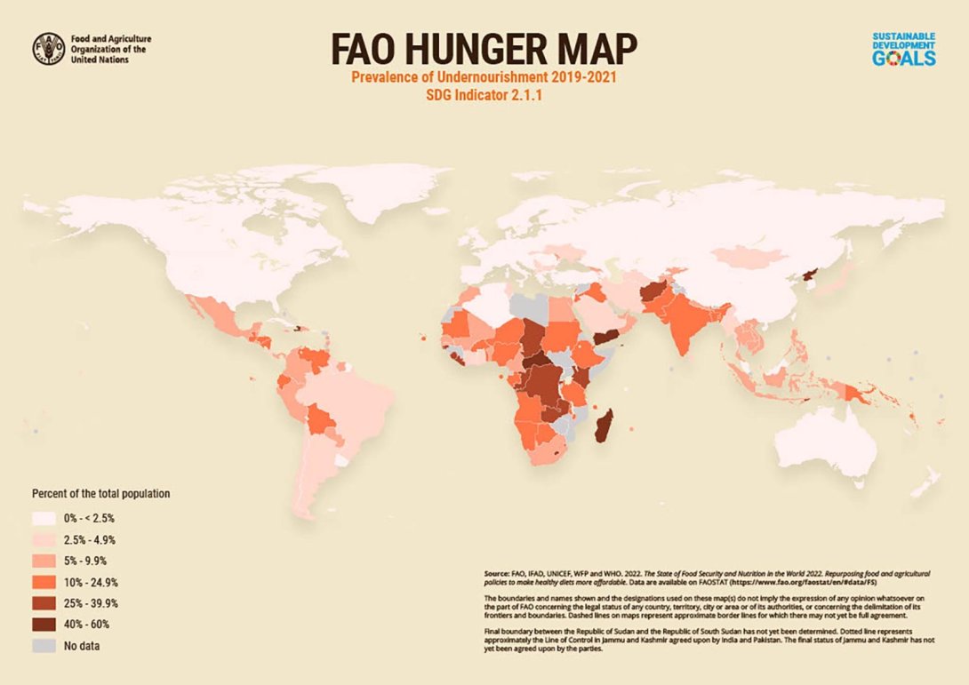 Mapa del Hambre 2019-2021.