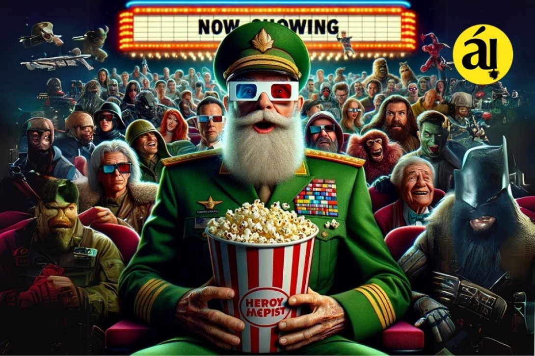 Fidel en el cine rodeado de "monstruos"