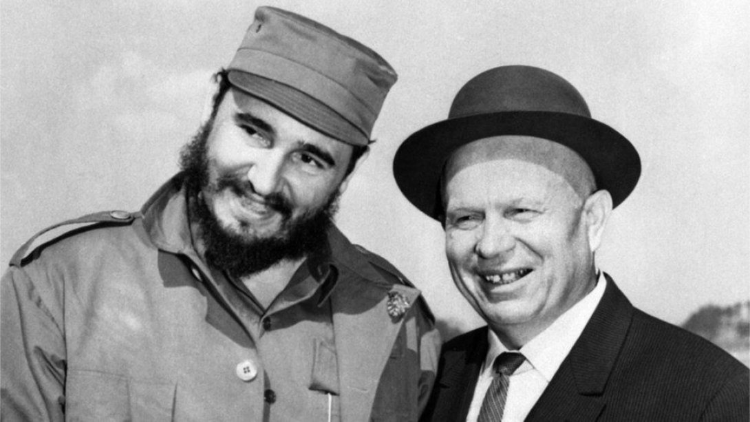Fidel Castro y Nikita Kruschev en mayo de 1963.